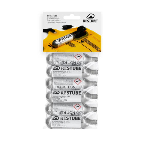 RESTUBE CO₂-Kartusche 16g – Ersatz für Wassersport, Outdoor & Reiseabenteuer