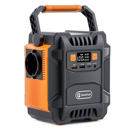 FlashFish A201 Power Station 400W Max. 172.8Wh, 48,000mAh Carrying Handle, Lighting