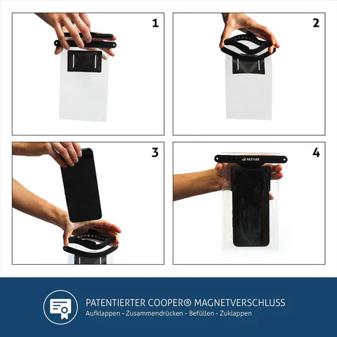 RESTUBE x Fidlock – Wasserdichte Smartphone-Hülle mit READY-Anschluss