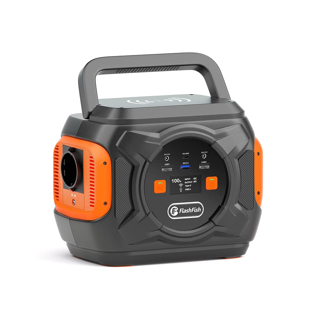 Flashfish Power Set: Portable Power Station A301 & 100W Solarpanel – Leistungsstarke mobile Energie für unterwegs