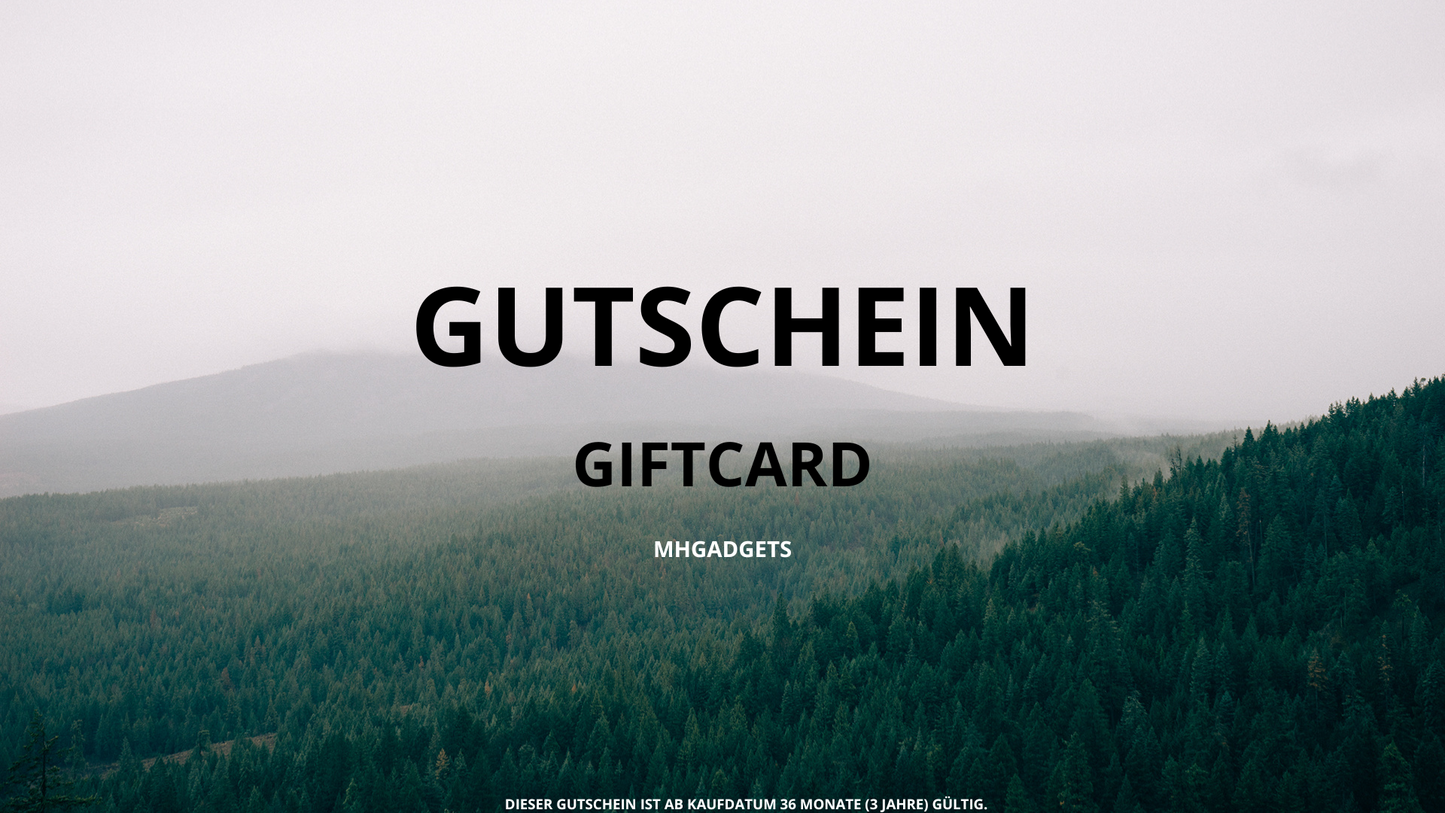 MHgadgets Geschenkgutschein – Flexibles Geschenk für Powerstations, Solarpanels & Outdoor-Zubehör