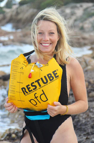 PFD by RESTUBE – CE-zertifizierte Schwimmhilfe mit 75N Auftrieb für SUP & Boot