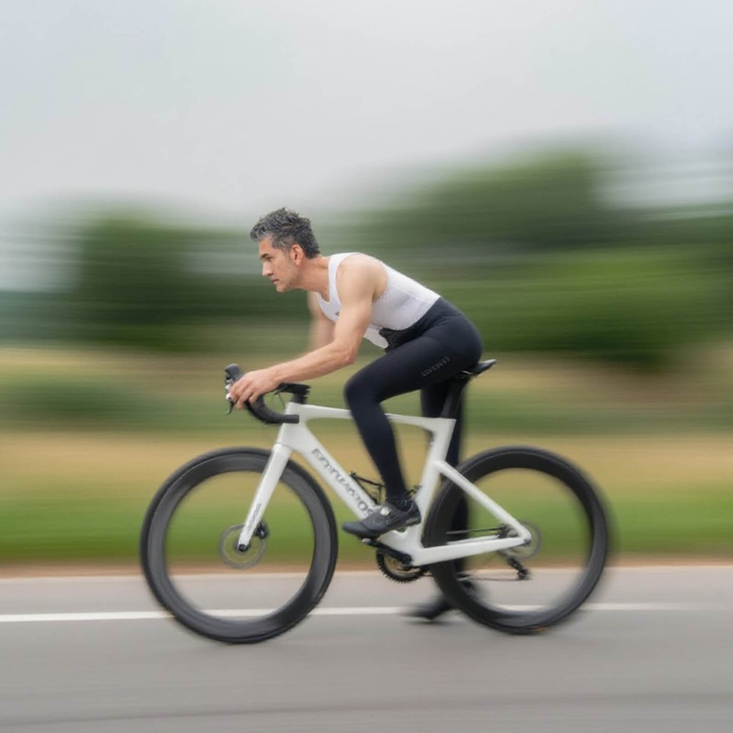 ROAD TO SKY Herren Fahrrad Trägerhose Lang Gepolstert