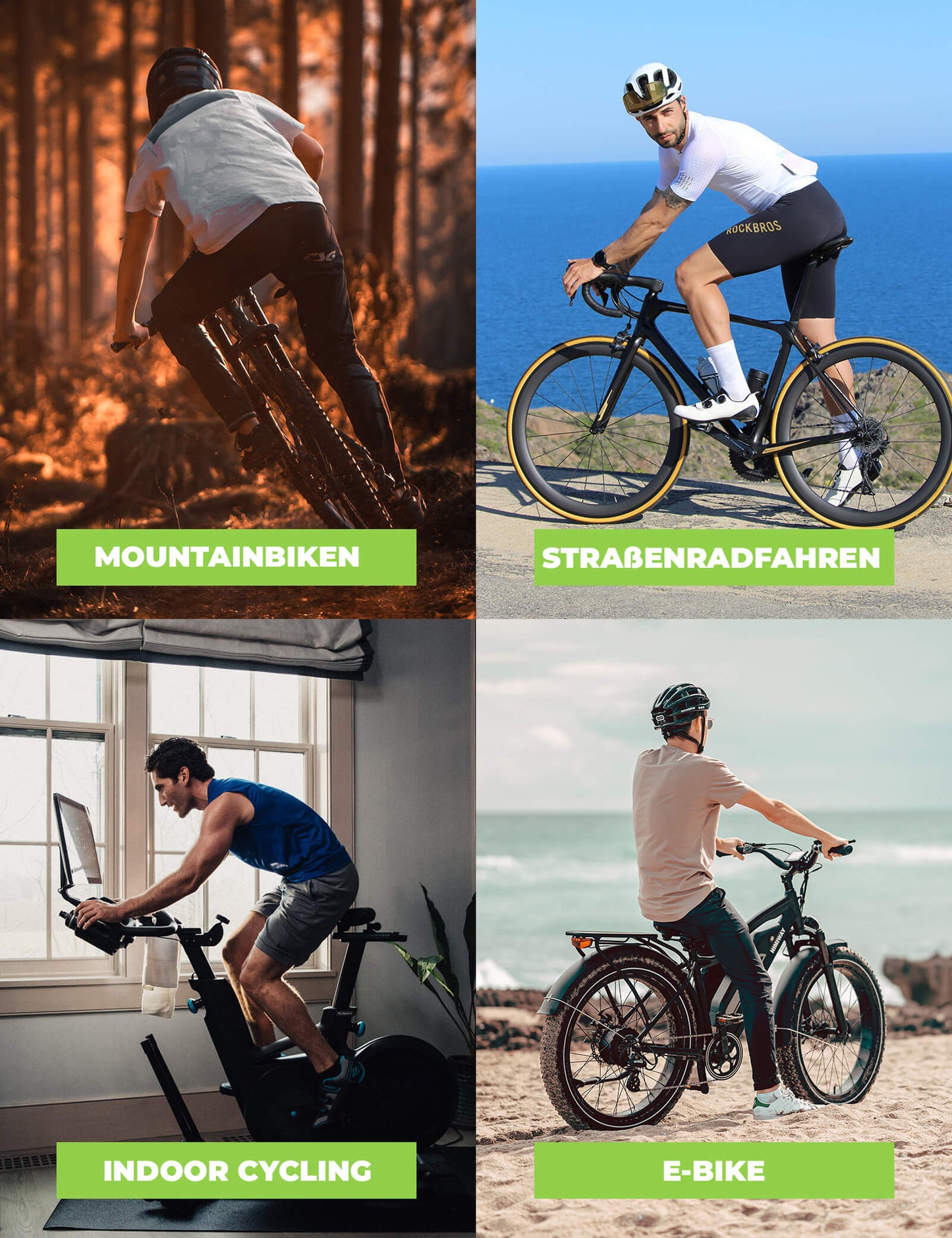 Fahrradhose Lang Gepolstert Nahtlos Schnelltrocknend Herren