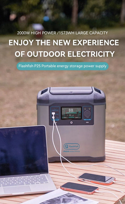 Power Station 4000W Max. Solar 436800mAh Outdoor Camping Emergency Power