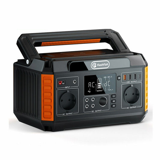 Power Station 1100W Max. FlashFish Solar 140400mAh Portable Outdoor Camping