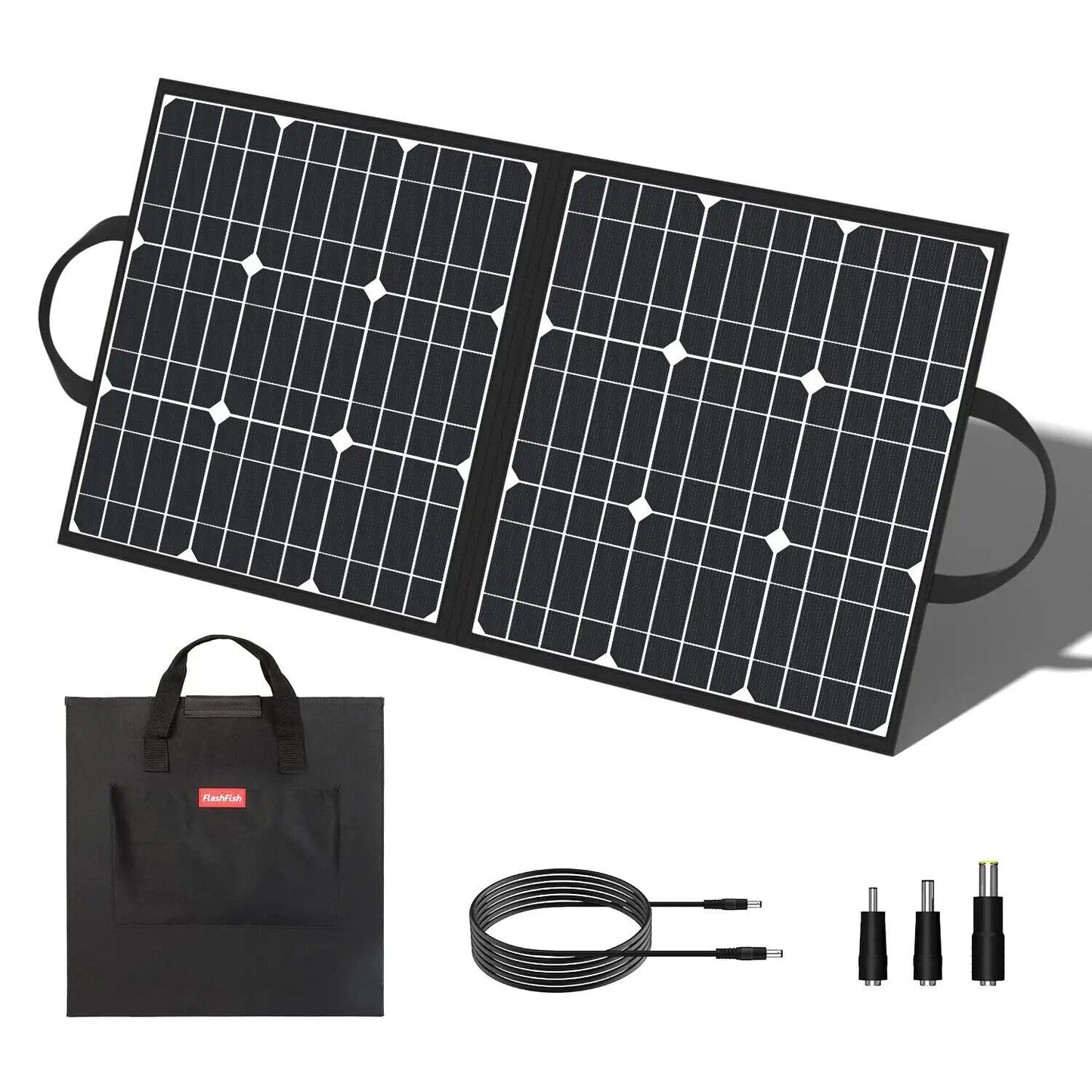 Solar panel 50 W FlashFish monocrystalline foldable compact outdoor power station