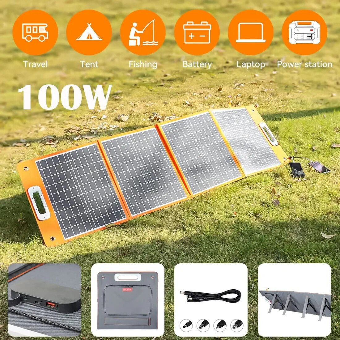 Flashfish Power Set: Portable Power Station A301 & 100W Solarpanel – Leistungsstarke mobile Energie für unterwegs