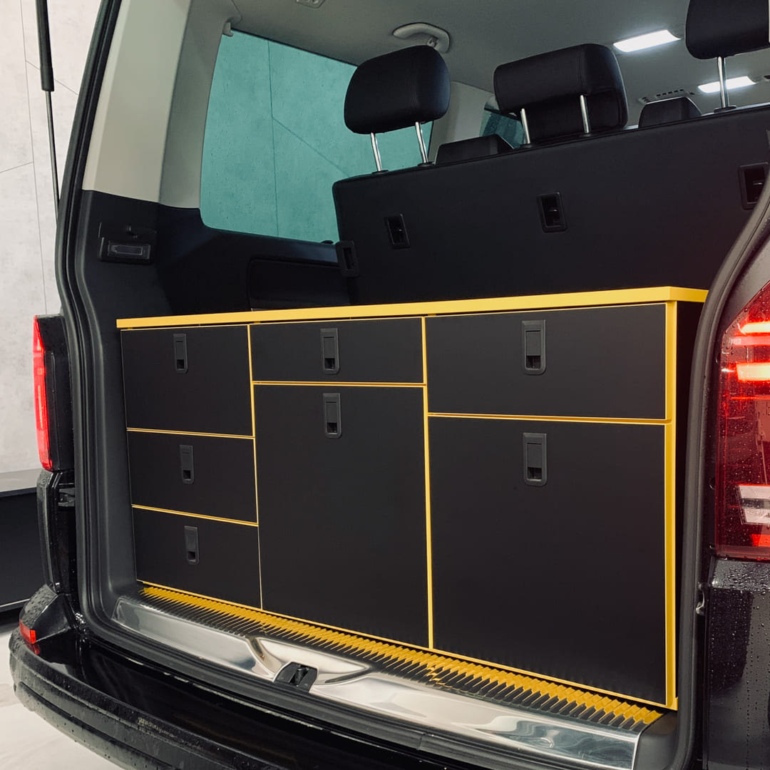 Camper Komplettsystem – Maßgeschneiderte Campingbox & Bett für VW, Mercedes & Ford