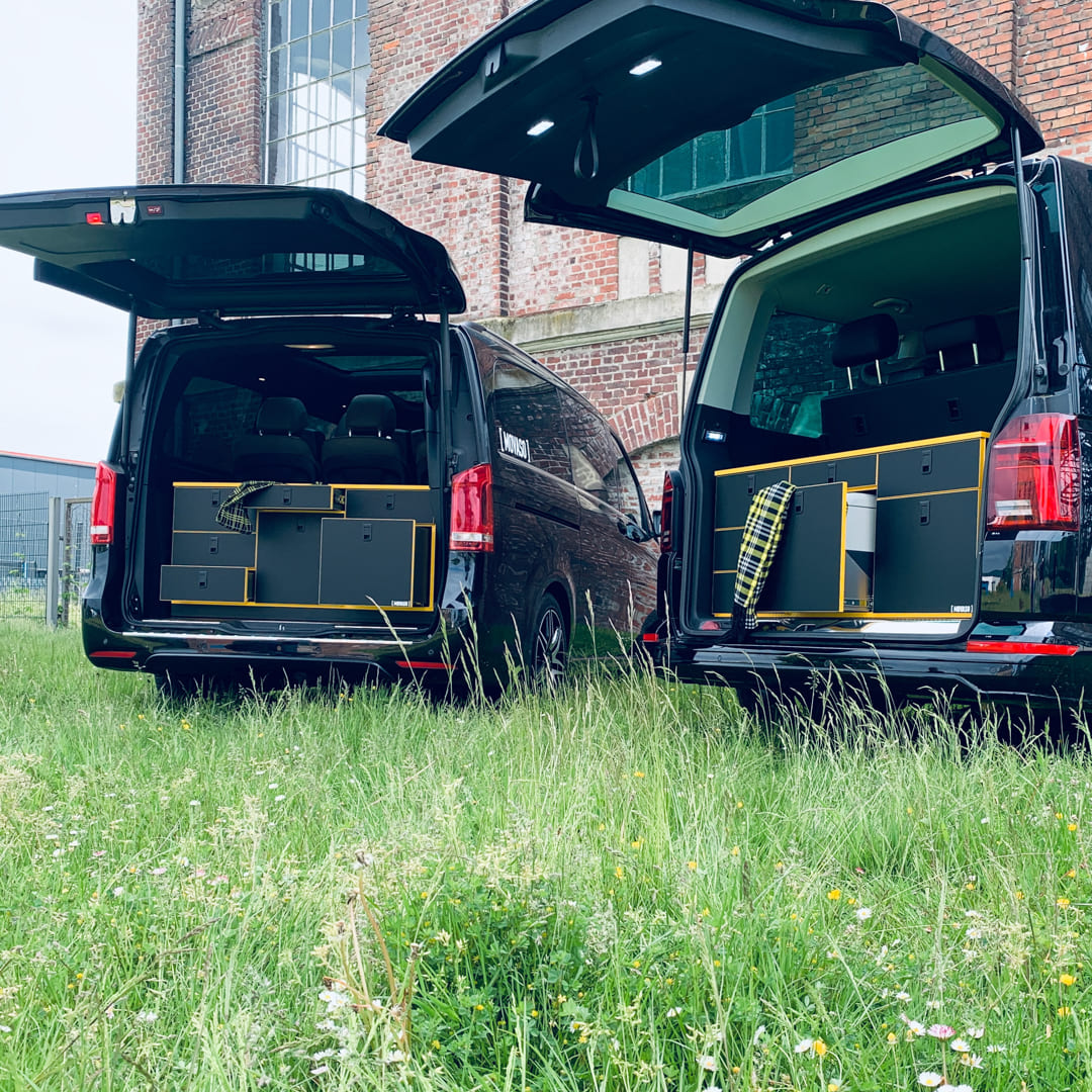 Camper Komplettsystem – Maßgeschneiderte Campingbox & Bett für VW, Mercedes & Ford