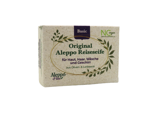 Aleppo Reiseseife – Feste Naturseife für Reise, Haar & Haushalt