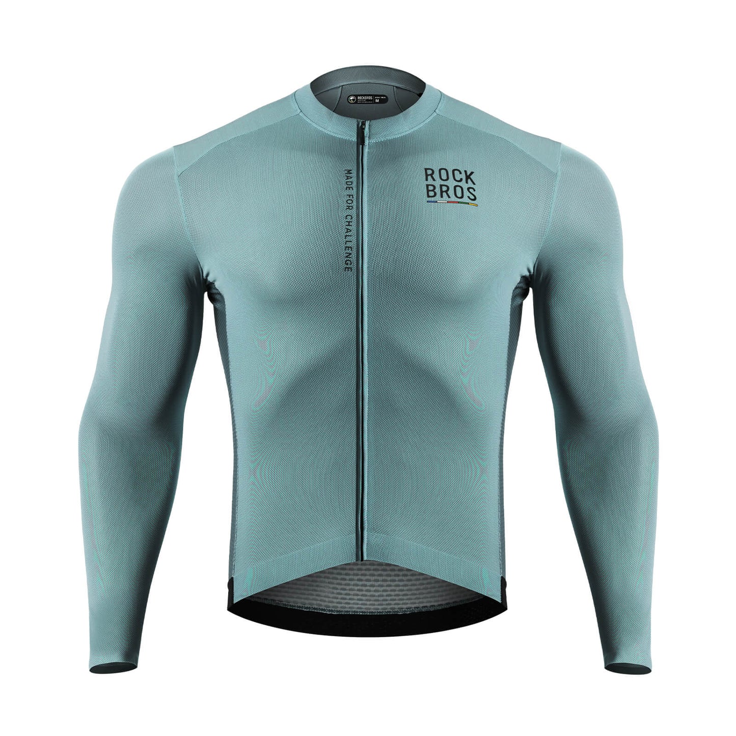 ROAD TO SKY Langarm-Radtrikot Herren Jersey Gelb/Blau