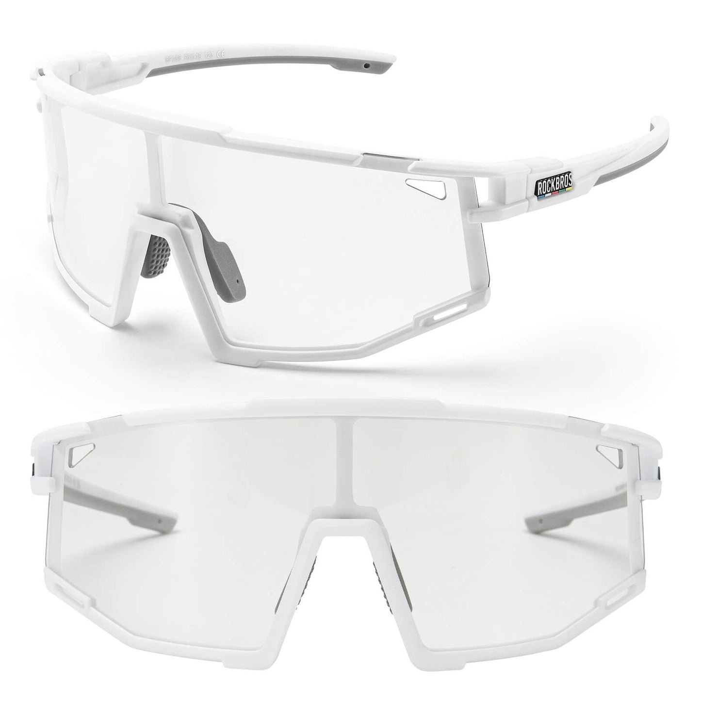 ROAD TO SKY Photochrome Fahrradbrille UV400 Schutz Verstellbare Nasenpads