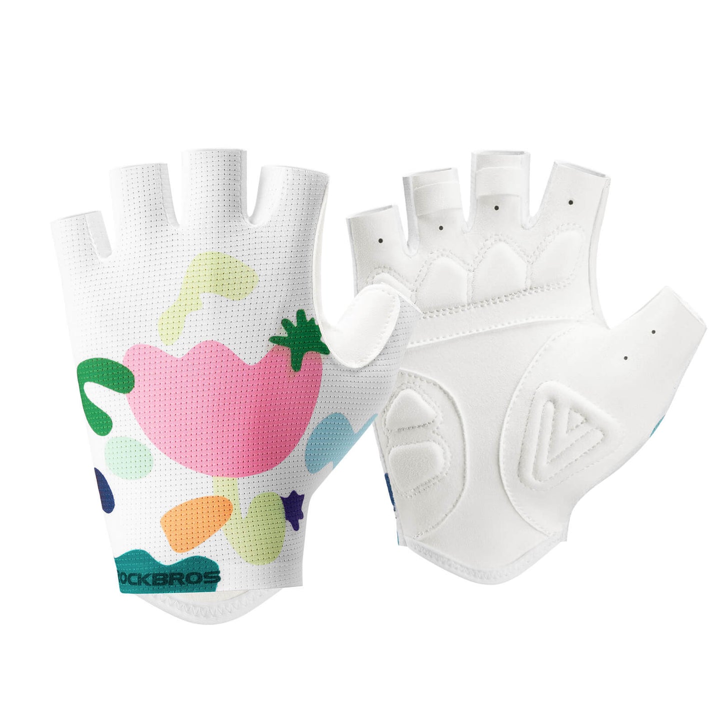 ROCKBROS Fahrradhandschuhe Halbfinger SBR Atmungsaktiv