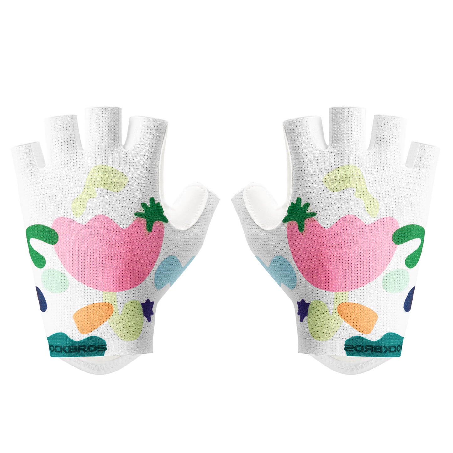 ROCKBROS Fahrradhandschuhe Halbfinger SBR Atmungsaktiv