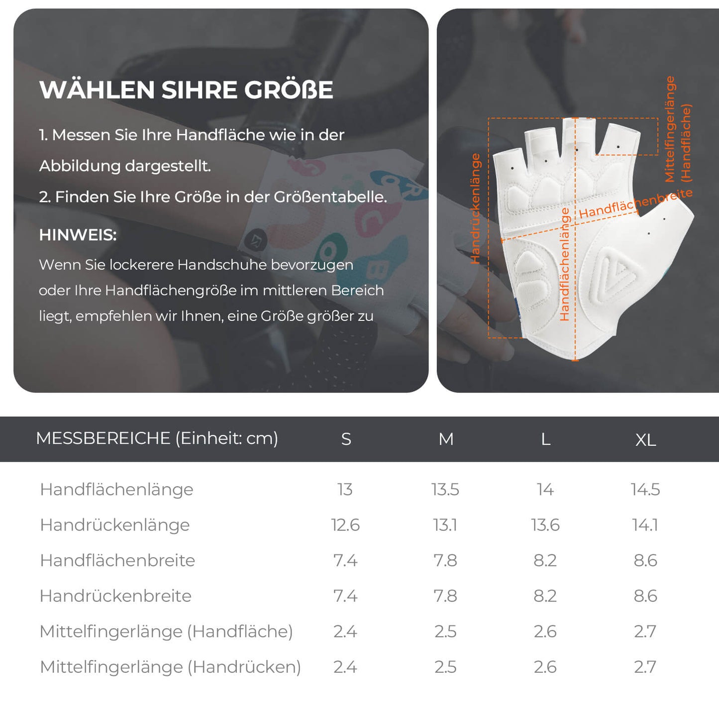 ROCKBROS Fahrradhandschuhe Halbfinger SBR Atmungsaktiv