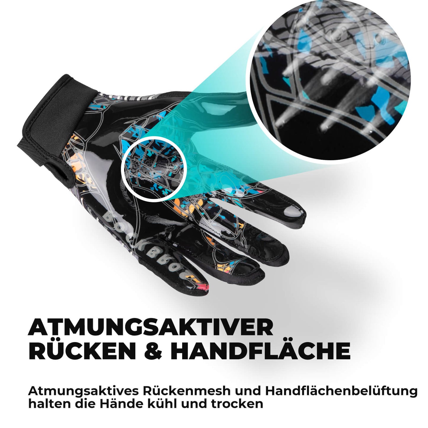 ROCKBROS Kinder-Profisport-Handschuhe Atmungsaktiv Elastisch
