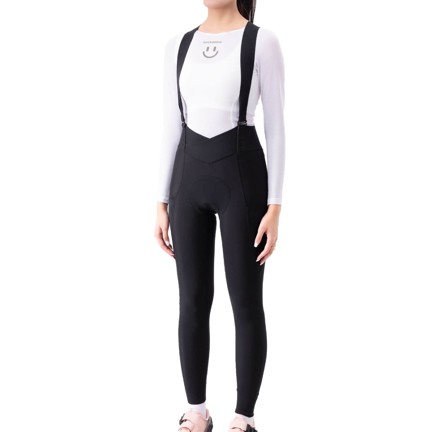 TVI Damen Trägerhose Fahrradhose Gepolstert Stoßfeste Thermo