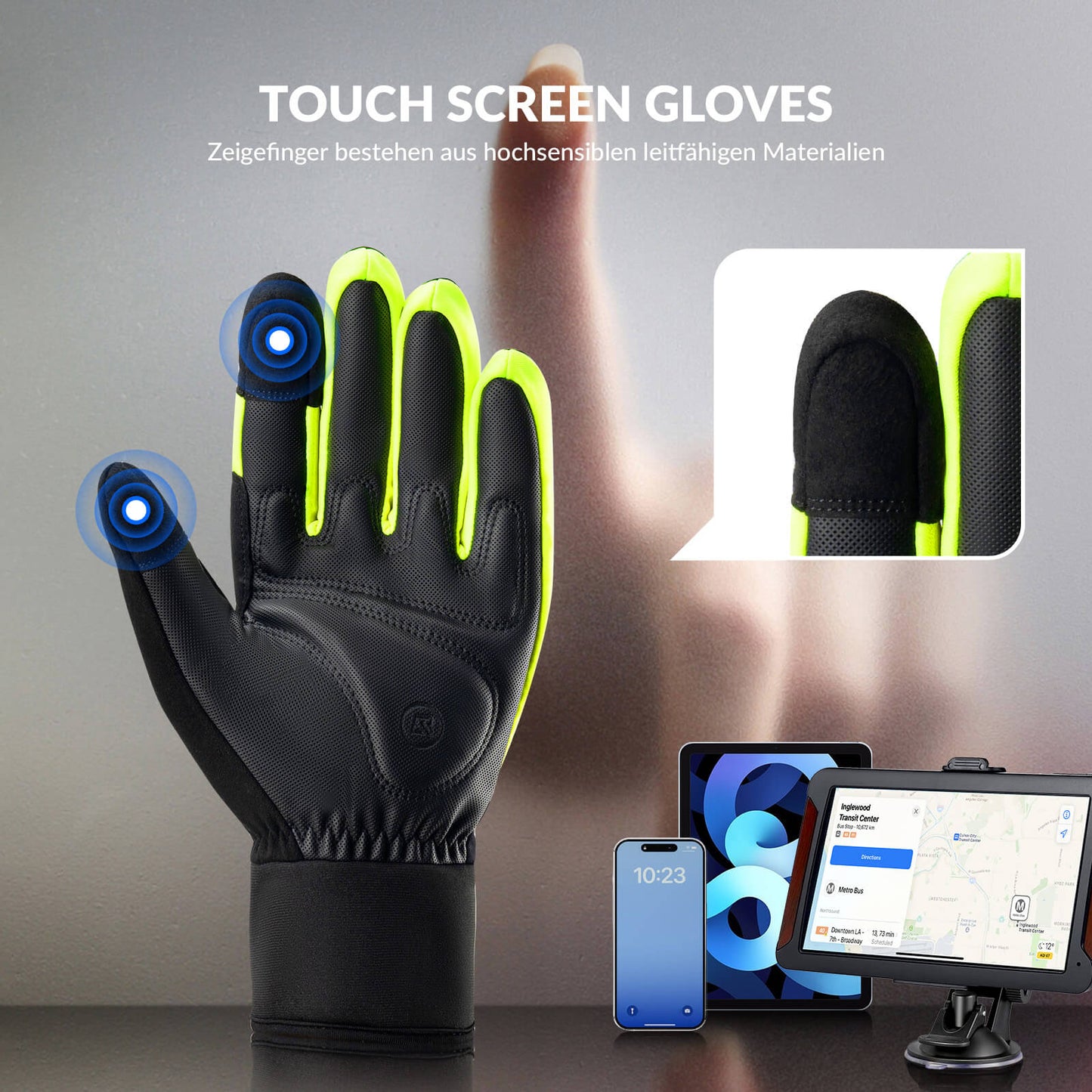 ROCKBROS Outdoor Thermo Handschuhe für Radfahren & Ski mit Touchscreen-funktion