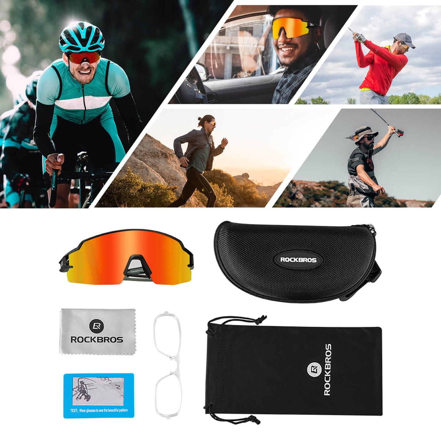 Fahrradbrille Photochromatisch Sonnenbrille UV400-Schutz