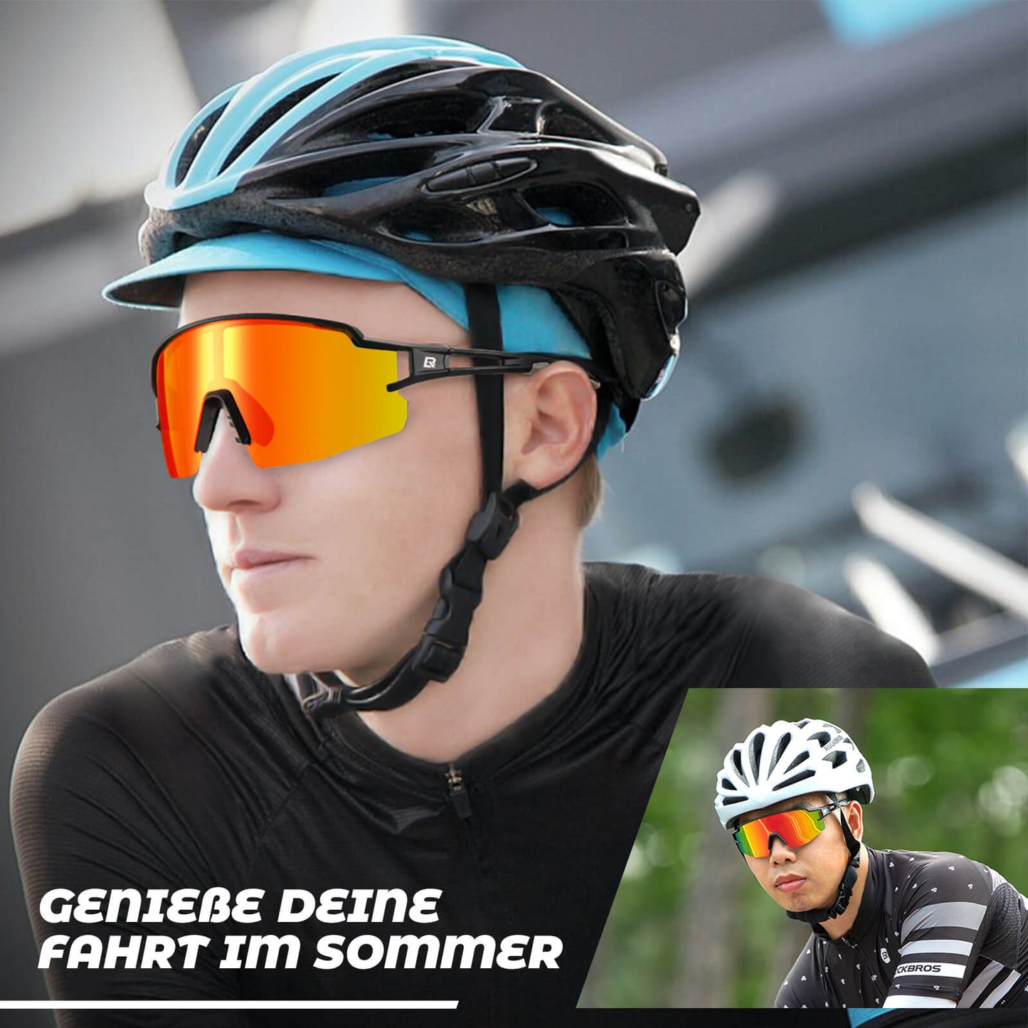 Fahrradbrille Photochromatisch Sonnenbrille UV400-Schutz