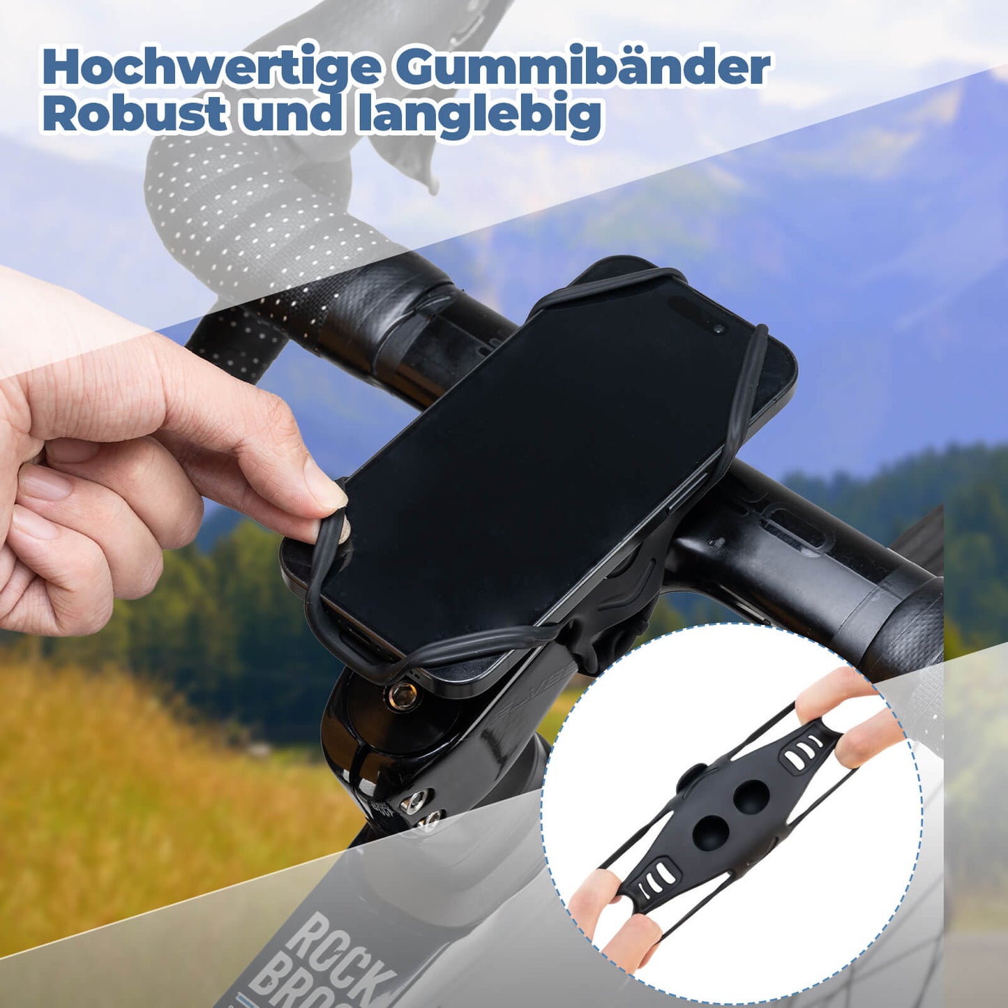 Fahrrad Handyhalterung Flexible Montage für Handy 4-7''