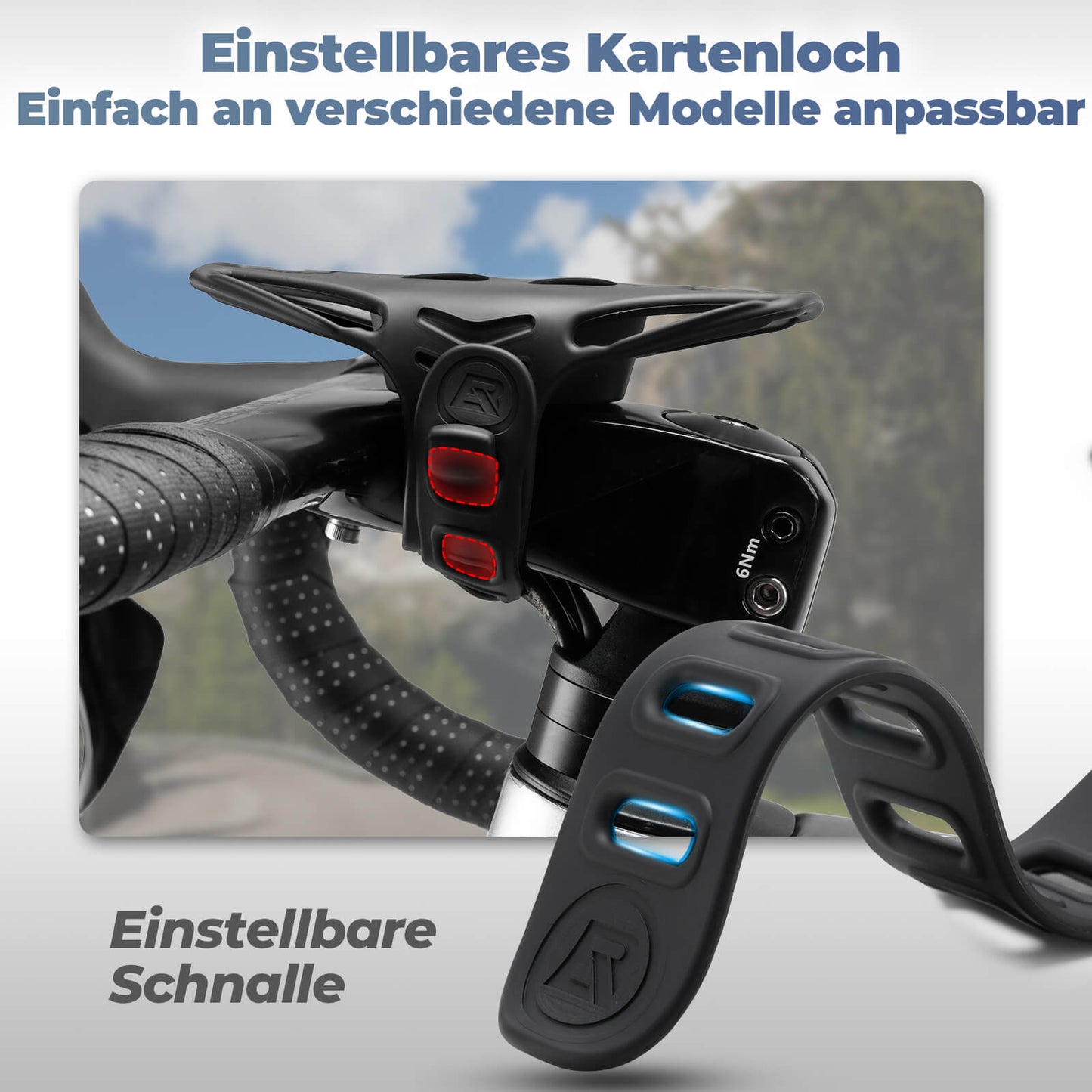 Fahrrad Handyhalterung Flexible Montage für Handy 4-7''