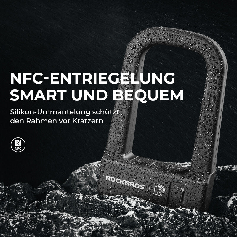 Intelligentes NFC Fahrradschloss Wasserdicht