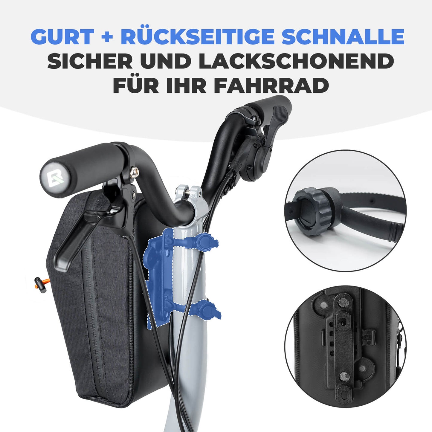 Lenkertasche Wasserflaschentasche 1.5L für Trinkflaschen Ø7 cm