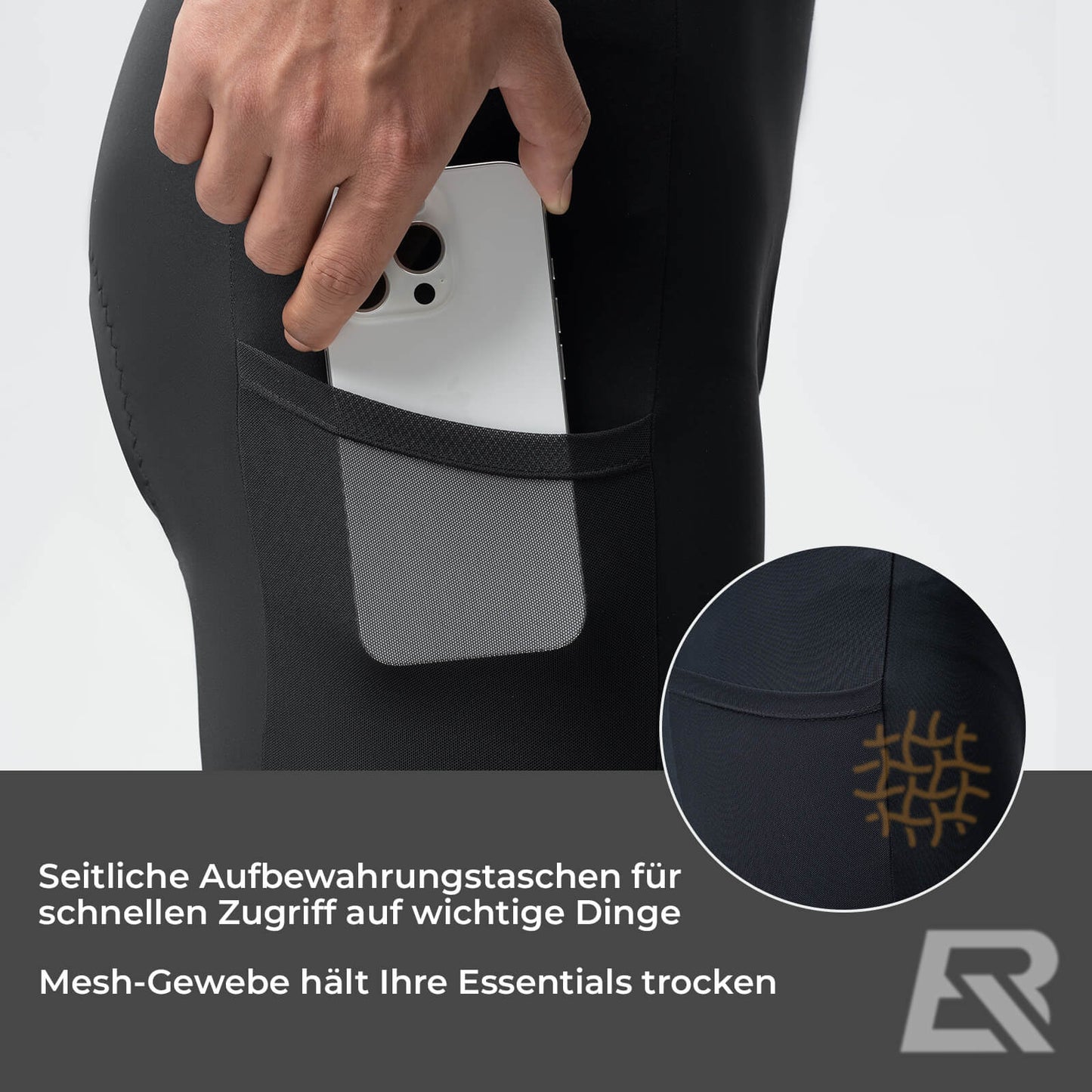 Schnelltrocknende Kurz Fahrradhose Gepolstert Herren Sommer