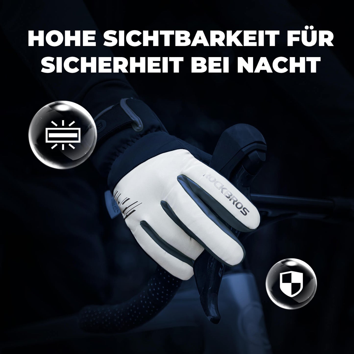 Winter Fahrradhandschuhe Touchscreen Warm Winddicht
