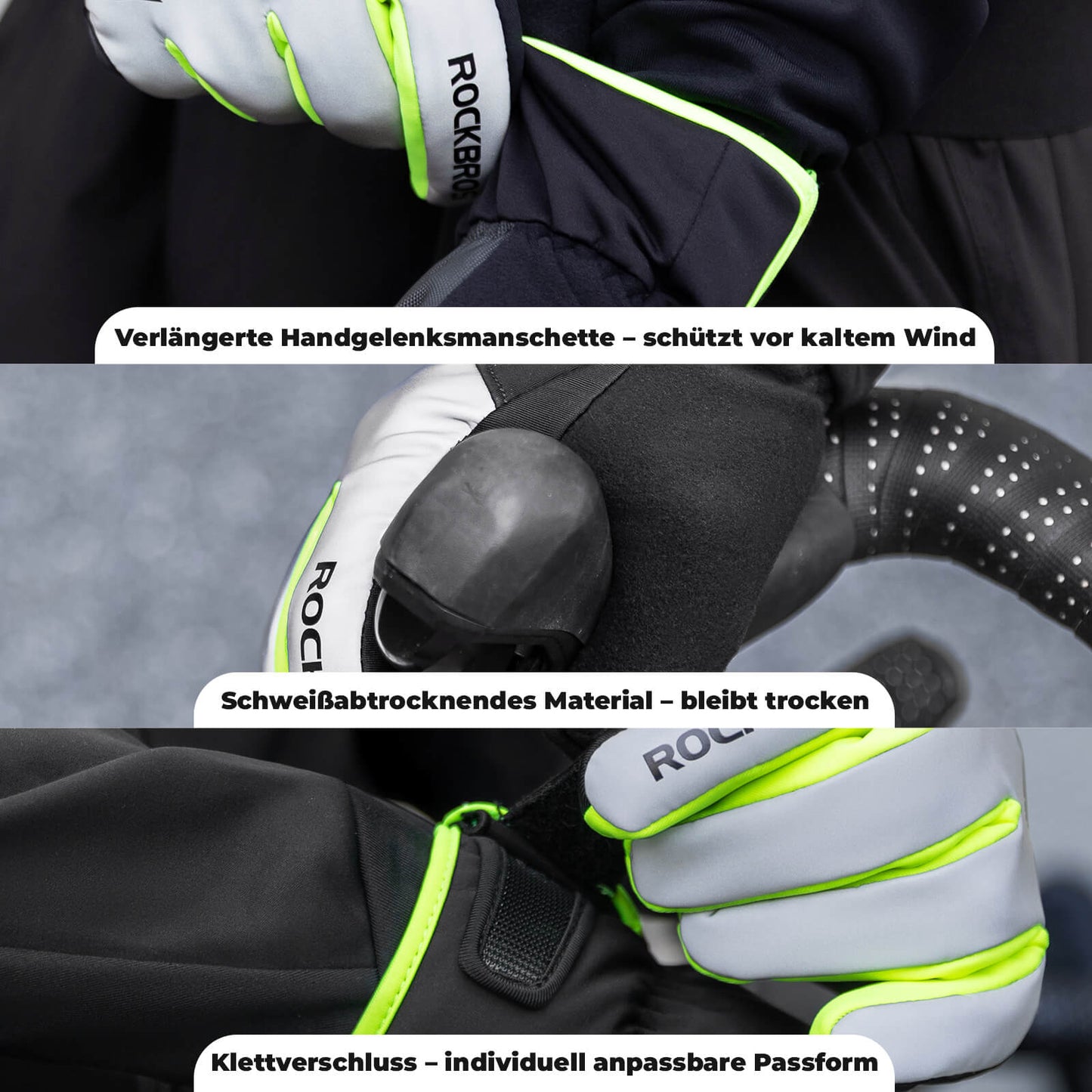 Winter Fahrradhandschuhe Touchscreen Warm Winddicht