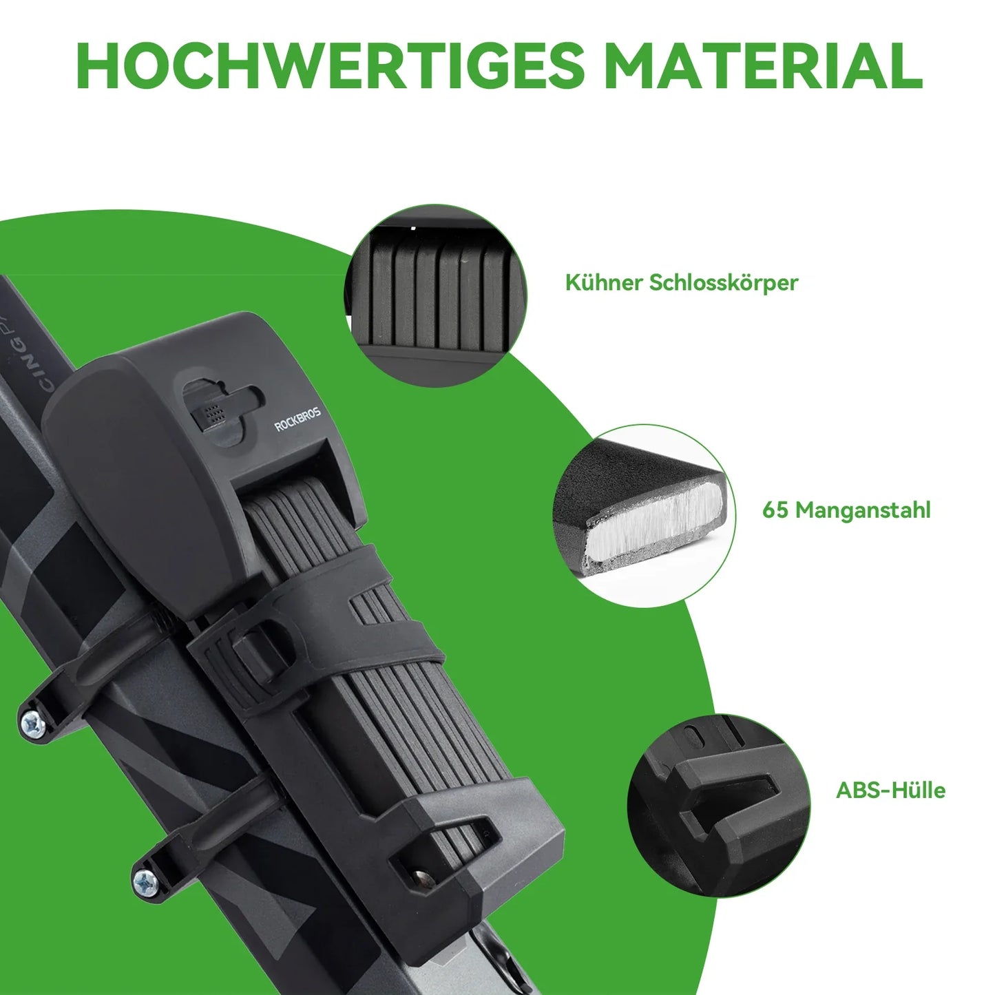 Fahrrad  Fingerabdruck Faltschloss USB-Aufladung