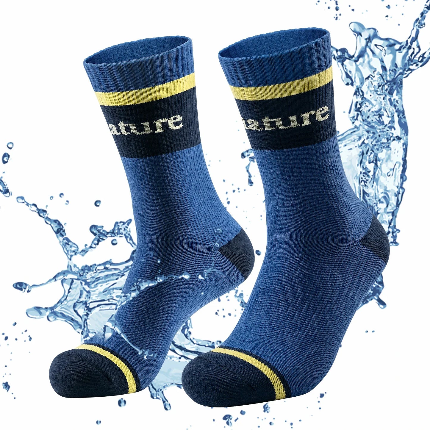 Qunature Wasserdichte Fahrradsocken Atmungsaktiv Unisex