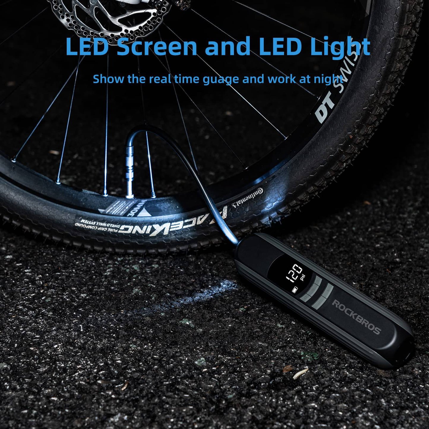 A10 Fahrradpumpe Elektrisch Luftpumpe 150PSI