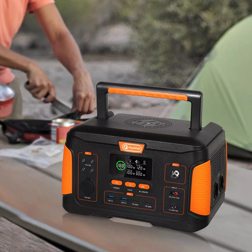 Power Station 2000 W Max. FlashFish Solar 252000mAh Tragbar Outdoor Camping Notfallstrom